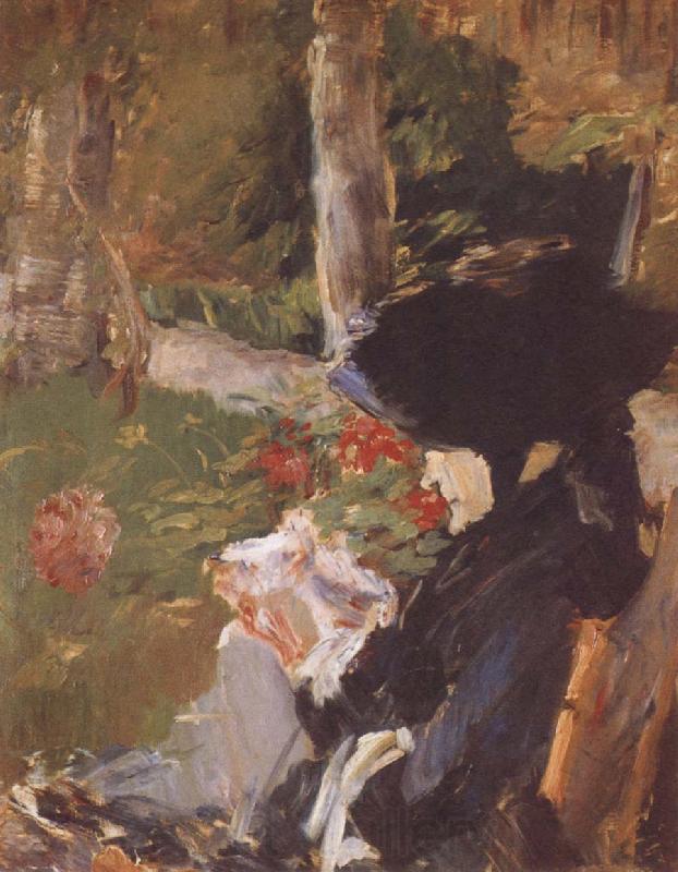Edouard Manet Manet-s Mother in the Garden at Bellevue Norge oil painting art